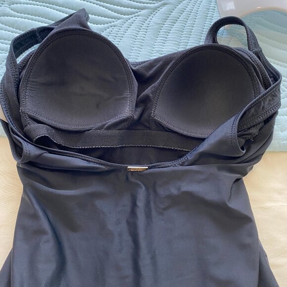 Nicole Miller square neck Parrot Print One Piece swimsuit size 8 - Picture 6 of 9